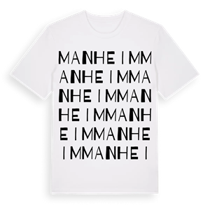 Manheim ordlek t-shirt – ekologisk bomull t-shirt från Pinshirt
