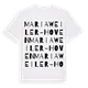 Mariaweiler-Hoven ordlek t-shirt