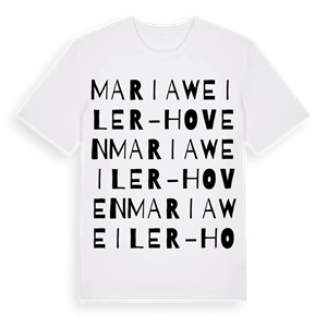 Mariaweiler-Hoven ordlek t-shirt – ekologisk bomull t-shirt från Pinshirt