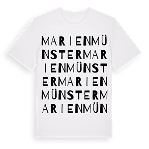 Marienmünster ordlek t-shirt – ekologisk bomull t-shirt från Pinshirt