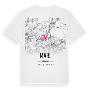 Marl karta t-shirt – ekologisk bomull t-shirt från Pinshirt
