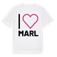 Jag älskar Marl t-shirt stort tryck