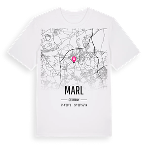 Marl karta t-shirt – ekologisk bomull t-shirt från Pinshirt