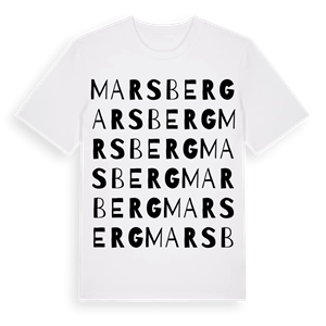 Marsberg ordlek t-shirt – ekologisk bomull t-shirt från Pinshirt