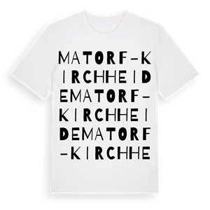 Matorf-Kirchheide ordlek t-shirt – ekologisk bomull t-shirt från Pinshirt