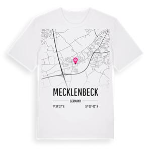 Mecklenbeck karta t-shirt – ekologisk bomull t-shirt från Pinshirt