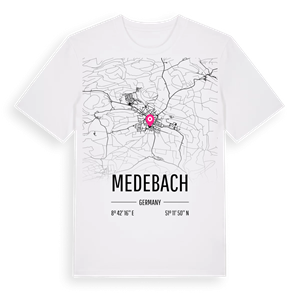 Medebach karta t-shirt – ekologisk bomull t-shirt från Pinshirt