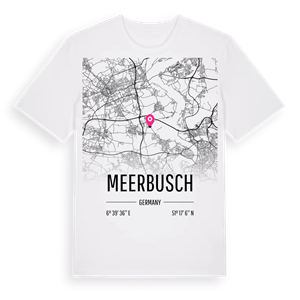 Meerbusch karta t-shirt – ekologisk bomull t-shirt från Pinshirt