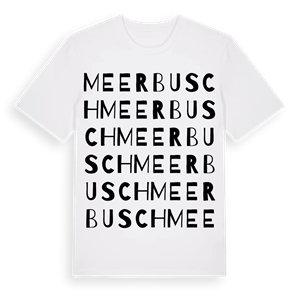 Meerbusch ordlek t-shirt – ekologisk bomull t-shirt från Pinshirt