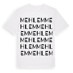 Mehlem ordlek t-shirt – ekologisk bomull t-shirt från Pinshirt