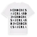 Menden (Sauerland) ordlek t-shirt