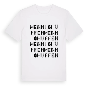 Mennighüffen ordlek t-shirt – ekologisk bomull t-shirt från Pinshirt