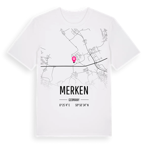 Merken karta t-shirt – ekologisk bomull t-shirt från Pinshirt
