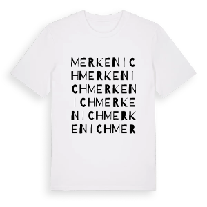 Merkenich ordlek t-shirt – ekologisk bomull t-shirt från Pinshirt