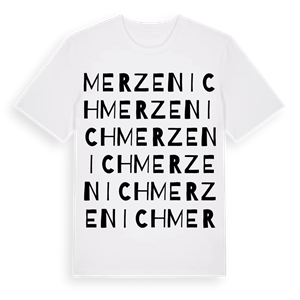 Merzenich ordlek t-shirt – ekologisk bomull t-shirt från Pinshirt
