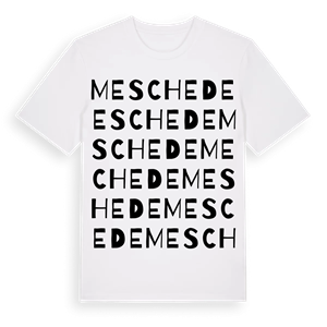 Meschede ordlek t-shirt – ekologisk bomull t-shirt från Pinshirt
