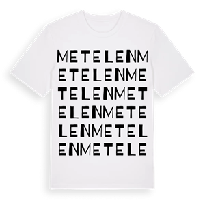 Metelen ordlek t-shirt – ekologisk bomull t-shirt från Pinshirt
