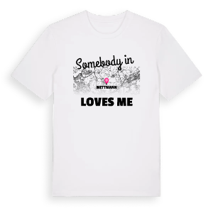 Någon i Mettmann älskar mig t-shirt – ekologisk bomull t-shirt från Pinshirt