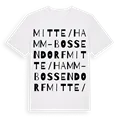Mitte / Hamm-Bossendorf ordlek t-shirt