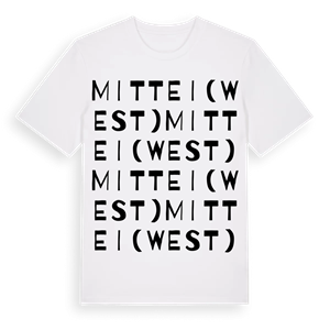 Mitte I (West) ordlek t-shirt – ekologisk bomull t-shirt från Pinshirt