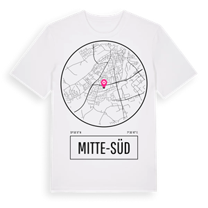 Mitte-Süd t-shirt – ekologisk bomull t-shirt från Pinshirt