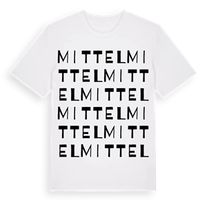 Mittel ordlek t-shirt – ekologisk bomull t-shirt från Pinshirt