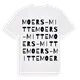 Moers-Mitte ordlek t-shirt