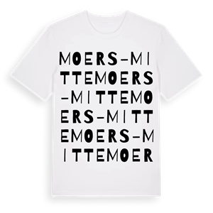 Moers-Mitte ordlek t-shirt – ekologisk bomull t-shirt från Pinshirt