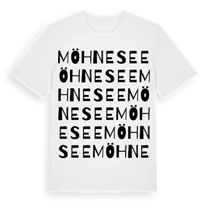 Möhnesee ordlek t-shirt – ekologisk bomull t-shirt från Pinshirt