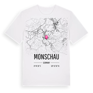 Monschau karta t-shirt – ekologisk bomull t-shirt från Pinshirt