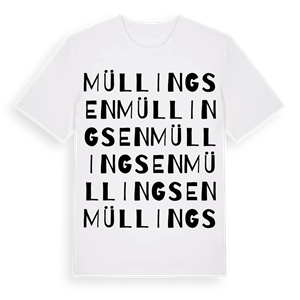 Müllingsen ordlek t-shirt – ekologisk bomull t-shirt från Pinshirt