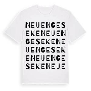 Neuengeseke ordlek t-shirt – ekologisk bomull t-shirt från Pinshirt