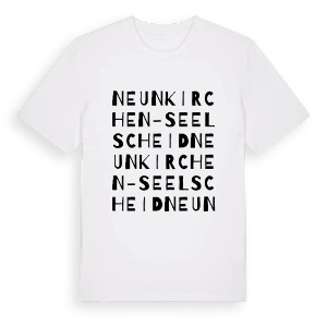 Neunkirchen-Seelscheid ordlek t-shirt – ekologisk bomull t-shirt från Pinshirt