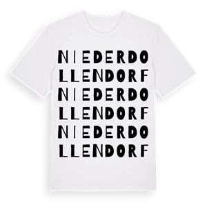 Niederdollendorf ordlek t-shirt – ekologisk bomull t-shirt från Pinshirt