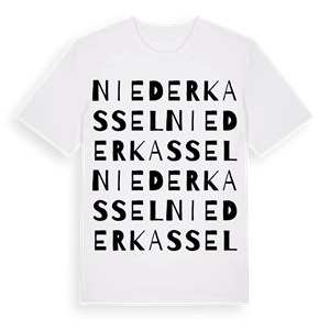 Niederkassel ordlek t-shirt – ekologisk bomull t-shirt från Pinshirt