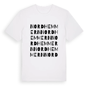 Nordhemmern ordlek t-shirt – ekologisk bomull t-shirt från Pinshirt
