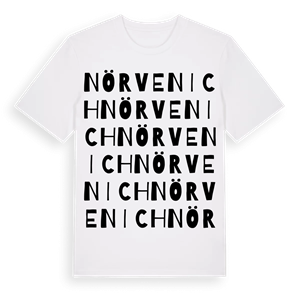 Nörvenich ordlek t-shirt – ekologisk bomull t-shirt från Pinshirt