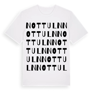 Nottuln ordlek t-shirt – ekologisk bomull t-shirt från Pinshirt