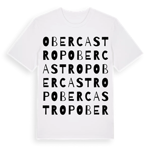 Obercastrop ordlek t-shirt – ekologisk bomull t-shirt från Pinshirt