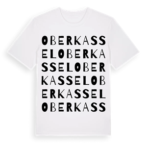 Oberkassel ordlek t-shirt – ekologisk bomull t-shirt från Pinshirt