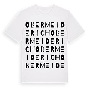 Obermeiderich ordlek t-shirt – ekologisk bomull t-shirt från Pinshirt
