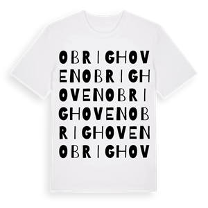 Obrighoven ordlek t-shirt – ekologisk bomull t-shirt från Pinshirt