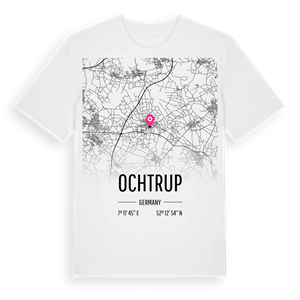 Ochtrup karta t-shirt – ekologisk bomull t-shirt från Pinshirt