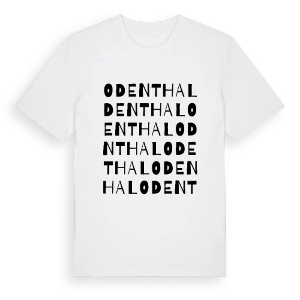 Odenthal ordlek t-shirt – ekologisk bomull t-shirt från Pinshirt