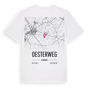 Oesterweg karta t-shirt – ekologisk bomull t-shirt från Pinshirt