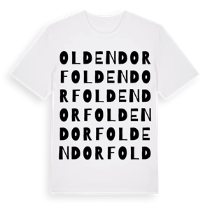 Oldendorf ordlek t-shirt – ekologisk bomull t-shirt från Pinshirt