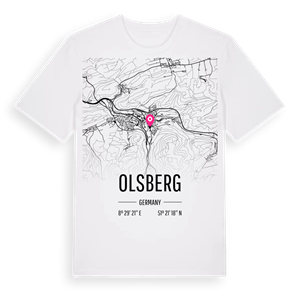 Olsberg karta t-shirt – ekologisk bomull t-shirt från Pinshirt