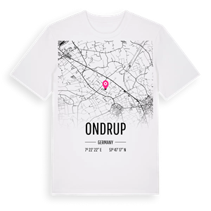 Ondrup karta t-shirt – ekologisk bomull t-shirt från Pinshirt