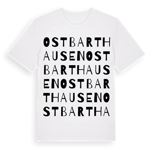 Ostbarthausen ordlek t-shirt – ekologisk bomull t-shirt från Pinshirt