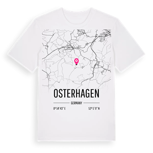 Osterhagen karta t-shirt – ekologisk bomull t-shirt från Pinshirt